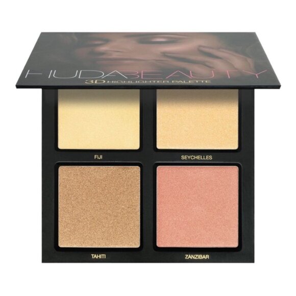 BNIB Huda Beauty 3D Highlighter Palette - Golden Sands Edition - Picture 1 of 4